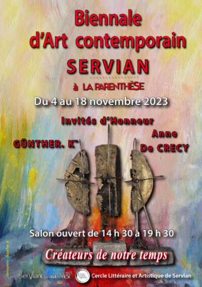 Biennale d'Art contemporain, Servian, 4-18 novembre 2023